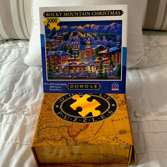 DOWDLE Rocky Mountain Christmas 🎄 Puzzle - Picture 1 of 8